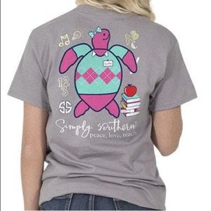 Simply Southern Save the Turtles Teacher SS- Size- SMALL